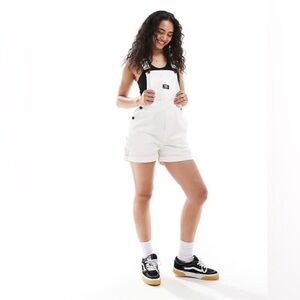 Vans Women's Cream Denim Overalls